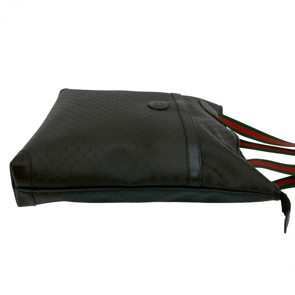 GUCCI Tote Bag leather black Sherry line