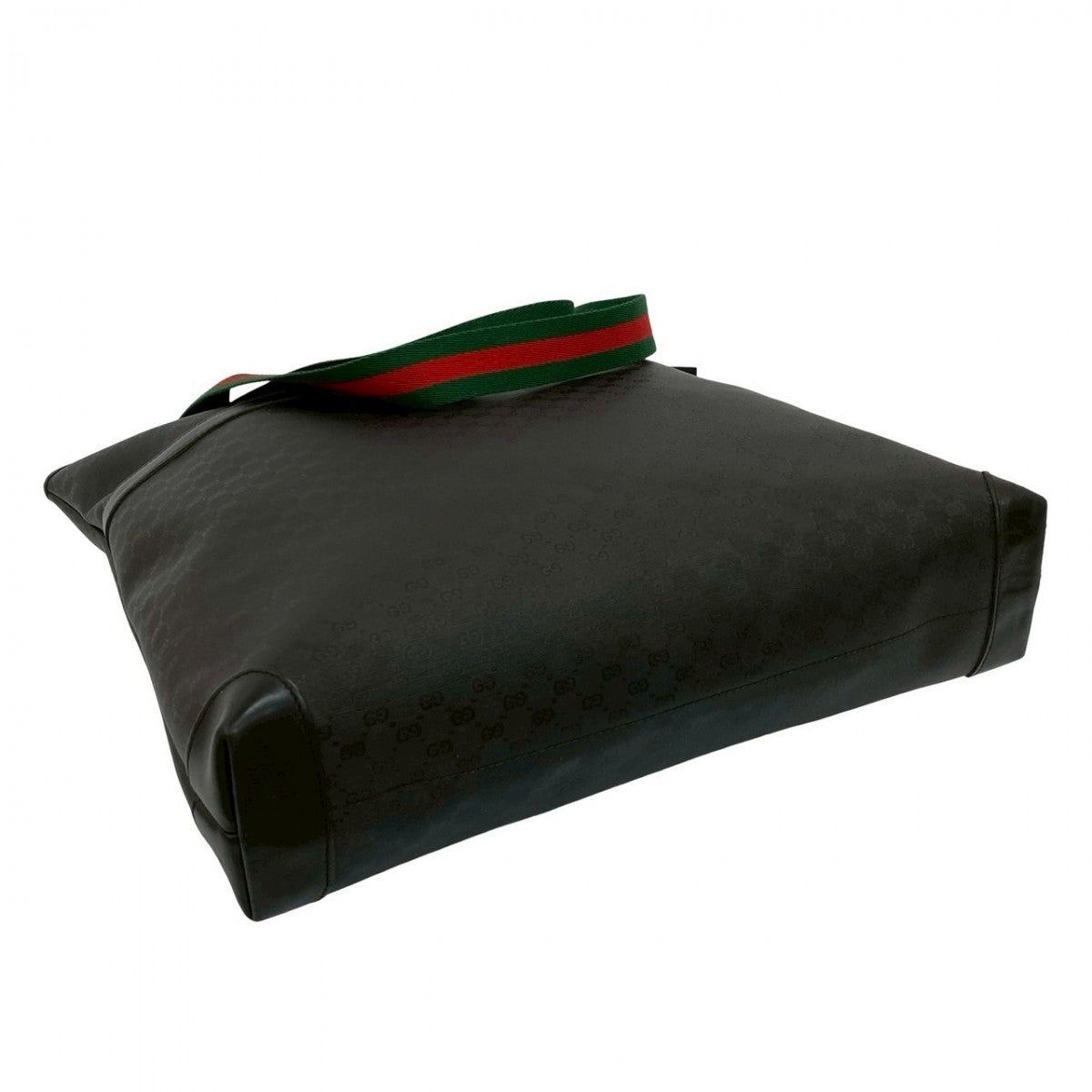 GUCCI Tote Bag leather black Sherry line