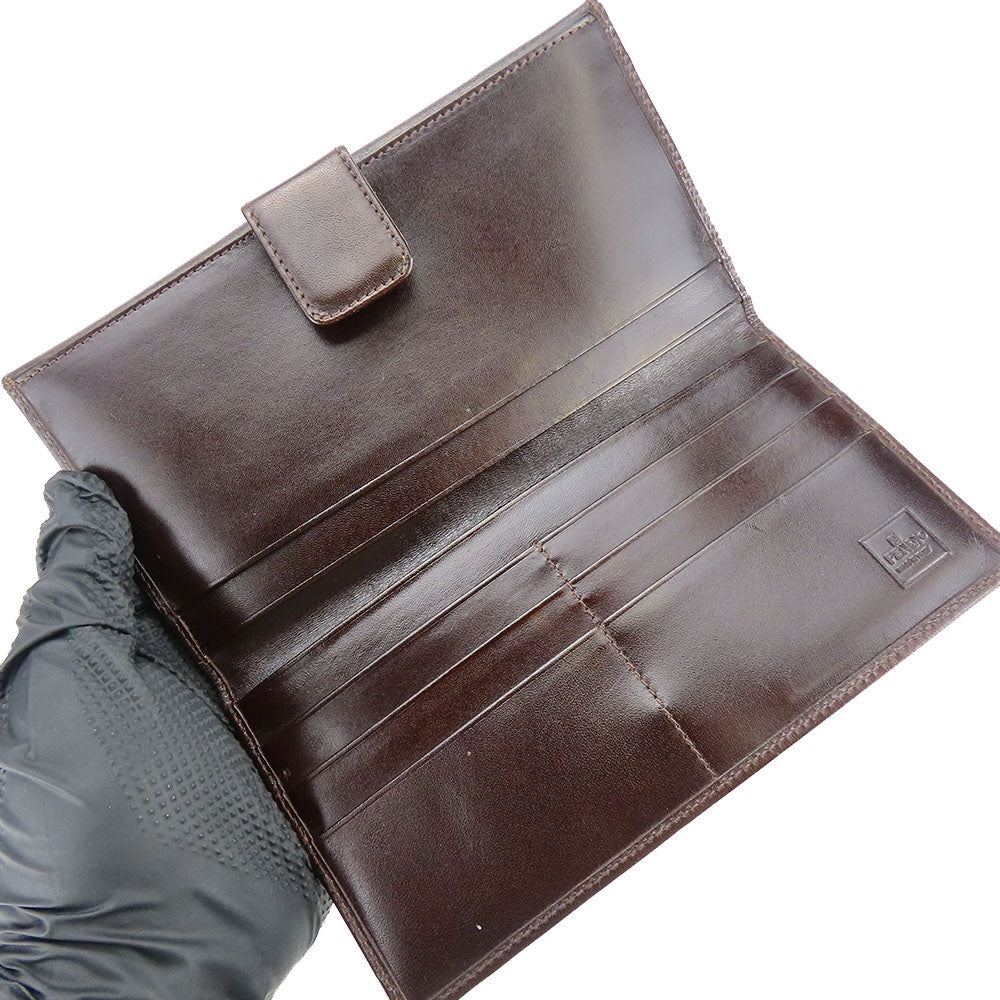 FENDI Long Wallet Purse canvas Brown Zucca