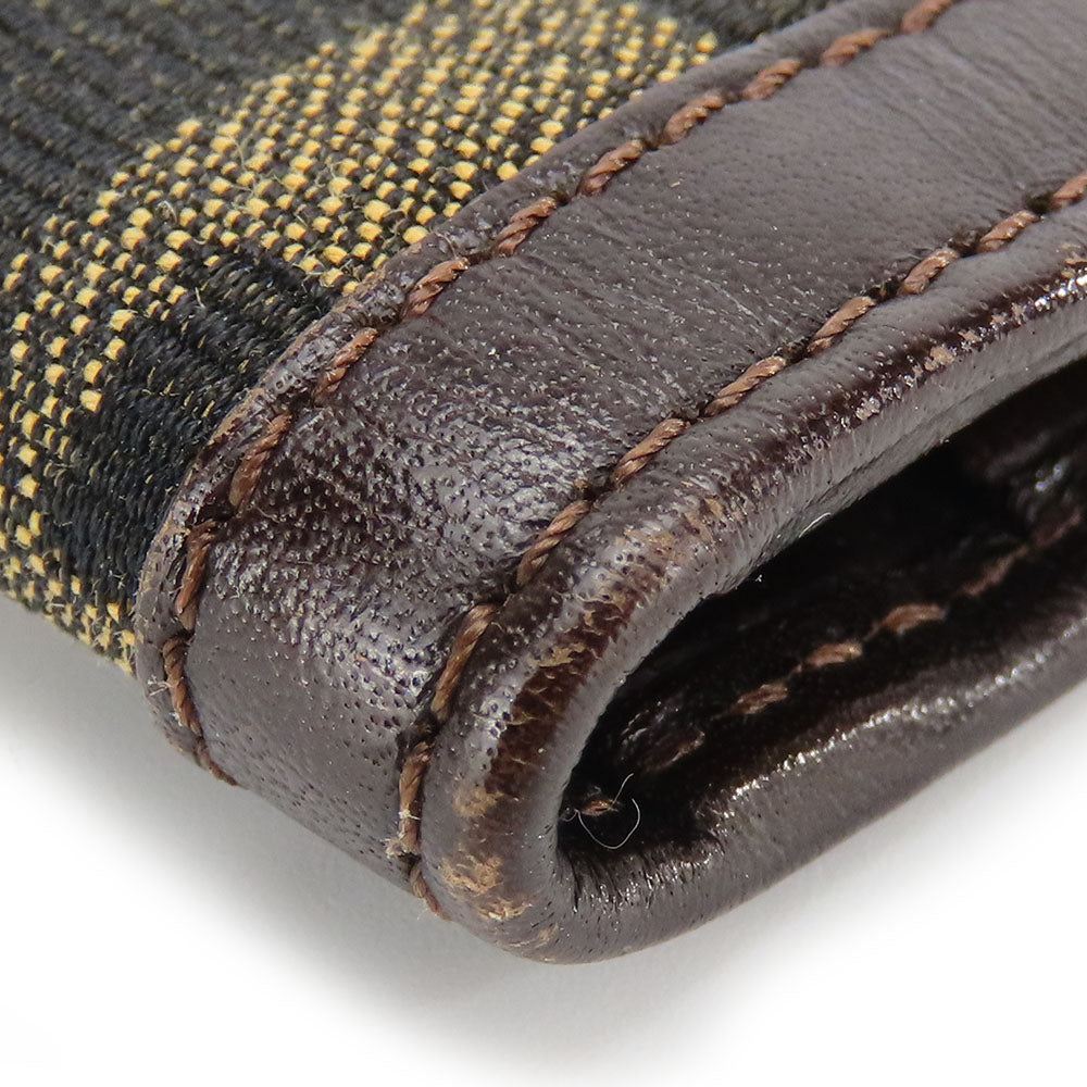 FENDI Long Wallet Purse canvas Brown Zucca