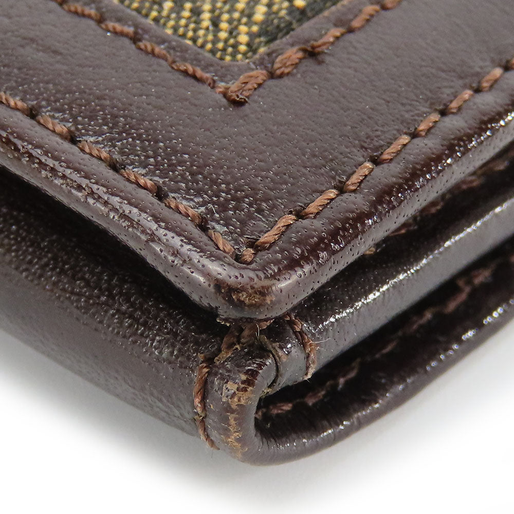 FENDI Long Wallet Purse canvas Brown Zucca