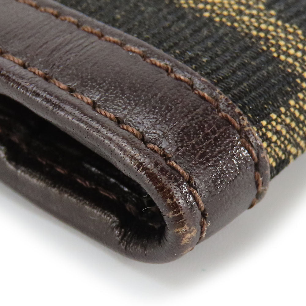 FENDI Long Wallet Purse canvas Brown Zucca