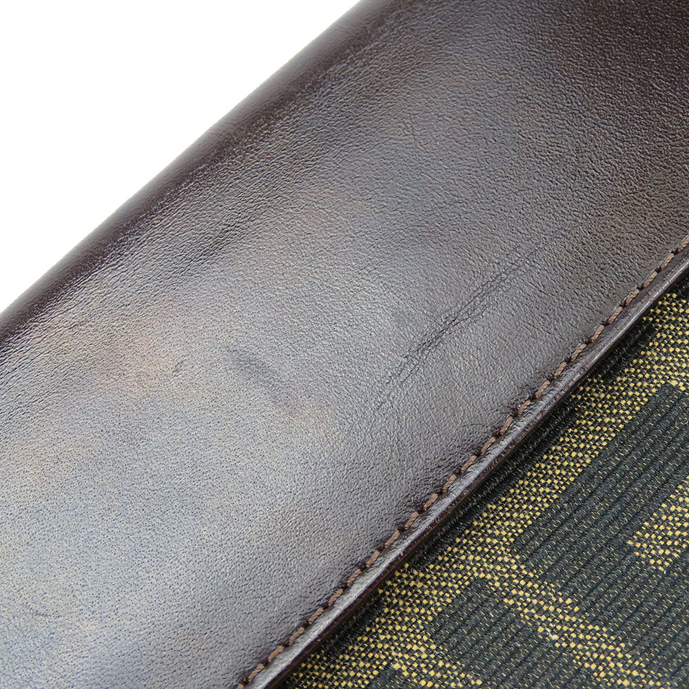 FENDI Long Wallet Purse canvas Brown Zucca