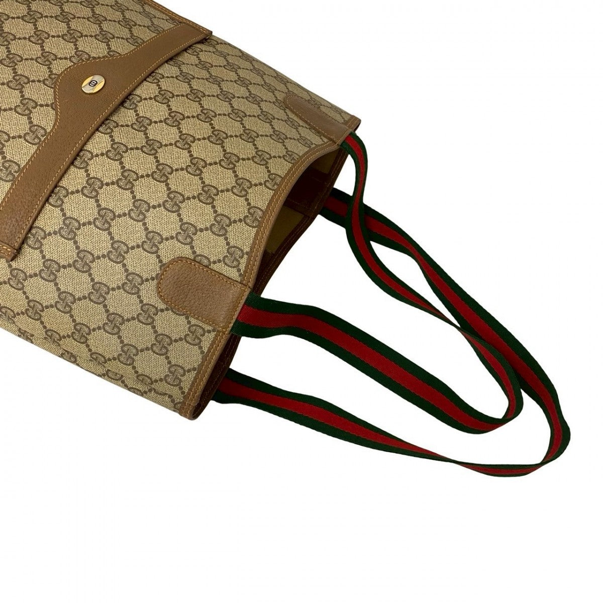 GUCCI Tote Bag leather Brown Sherry line