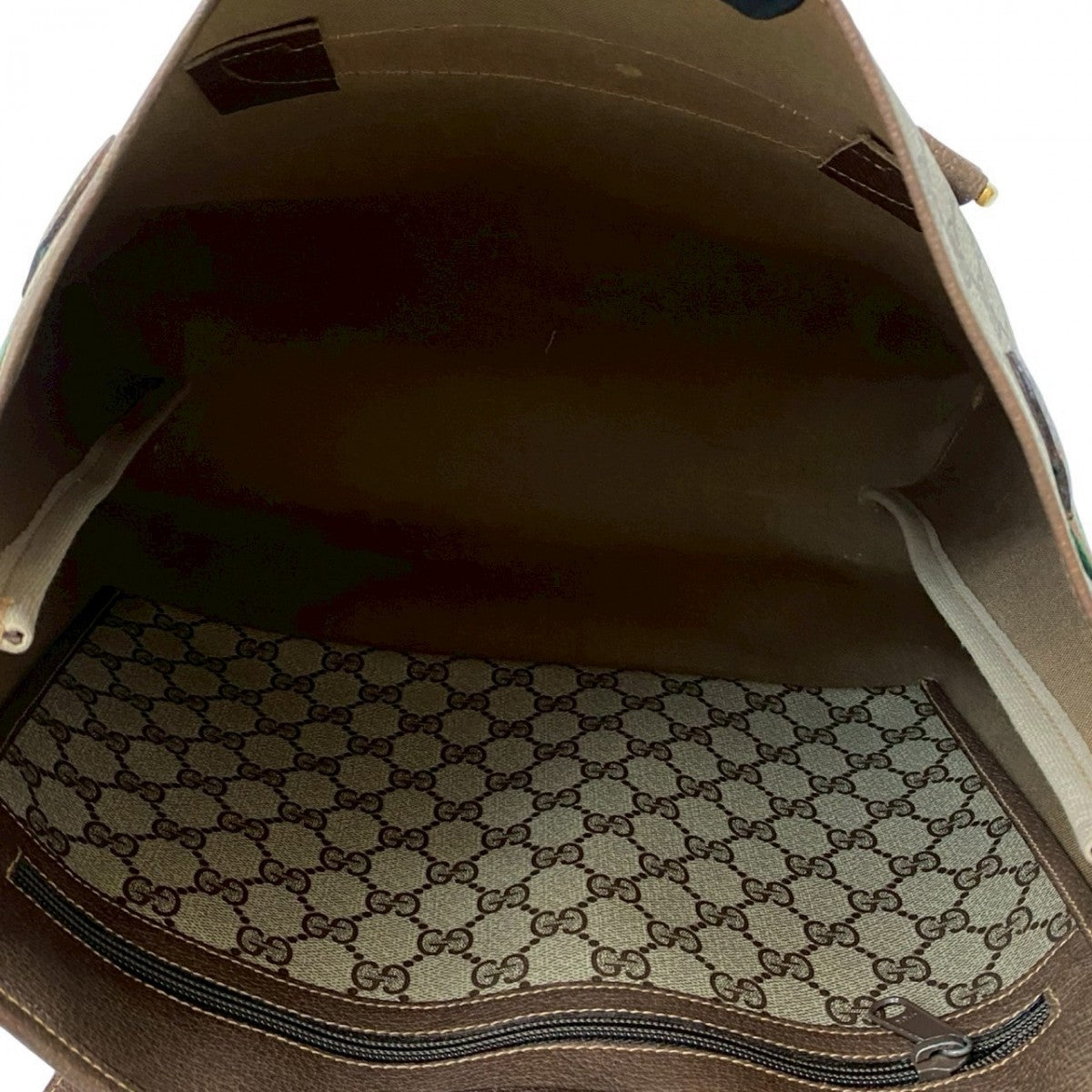 GUCCI Tote Bag leather Brown Sherry line