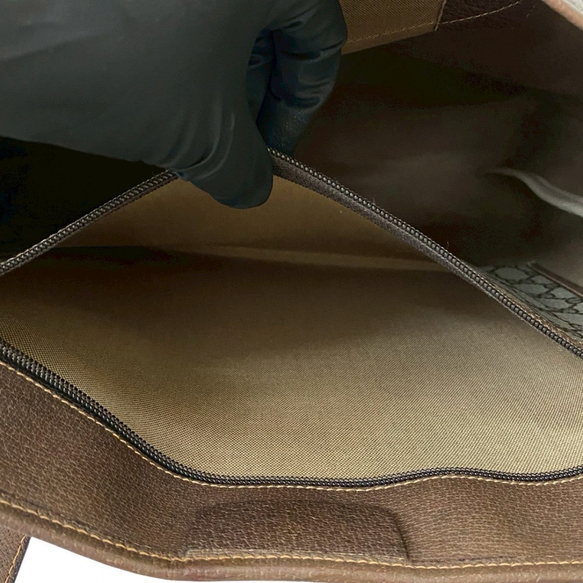 GUCCI Tote Bag leather Brown Sherry line