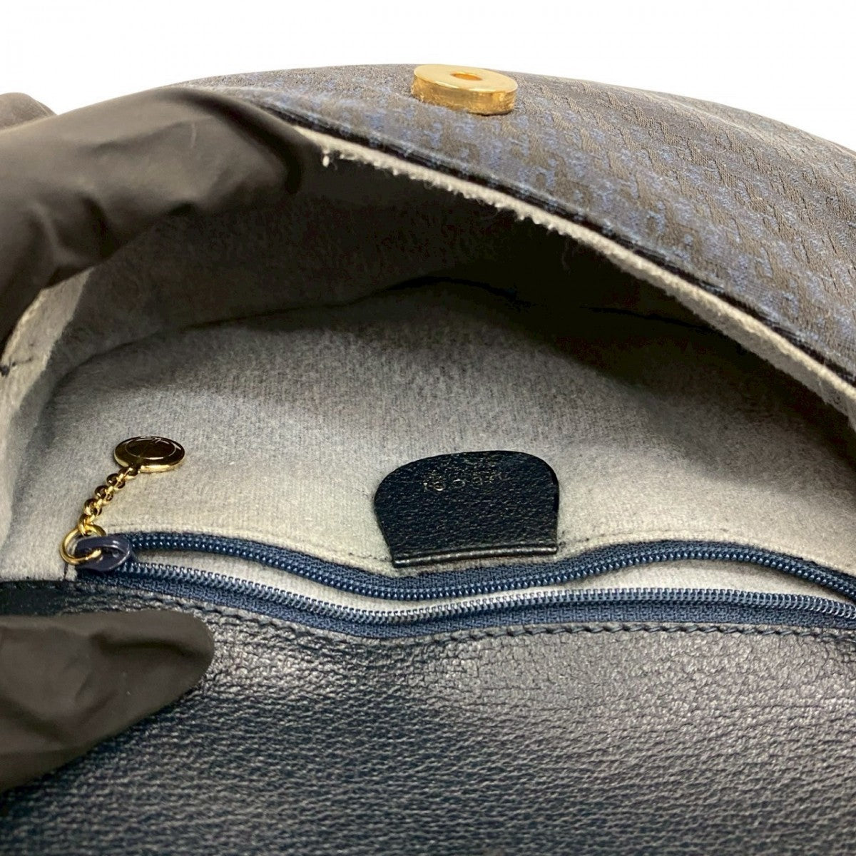 GUCCI Shoulder Bag leather Navy