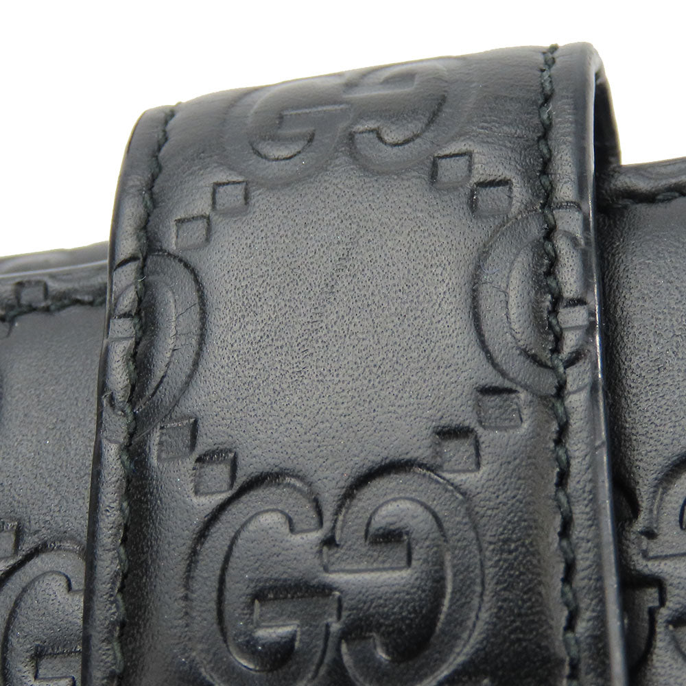 GUCCI Bifold Wallet 406925 Sima leather black