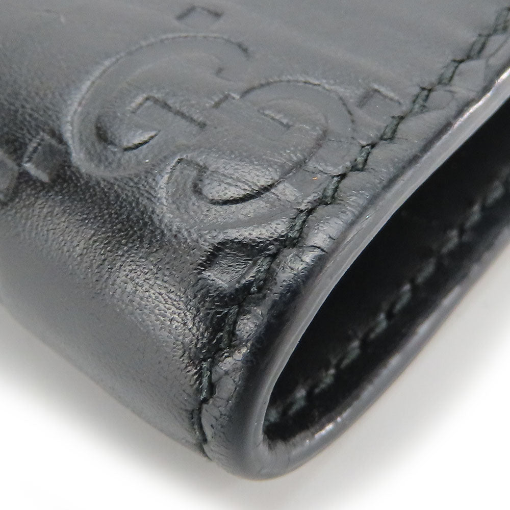 GUCCI Bifold Wallet 406925 Sima leather black