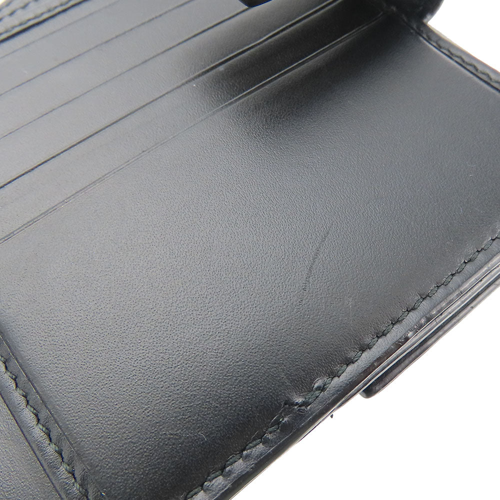 GUCCI Bifold Wallet 406925 Sima leather black