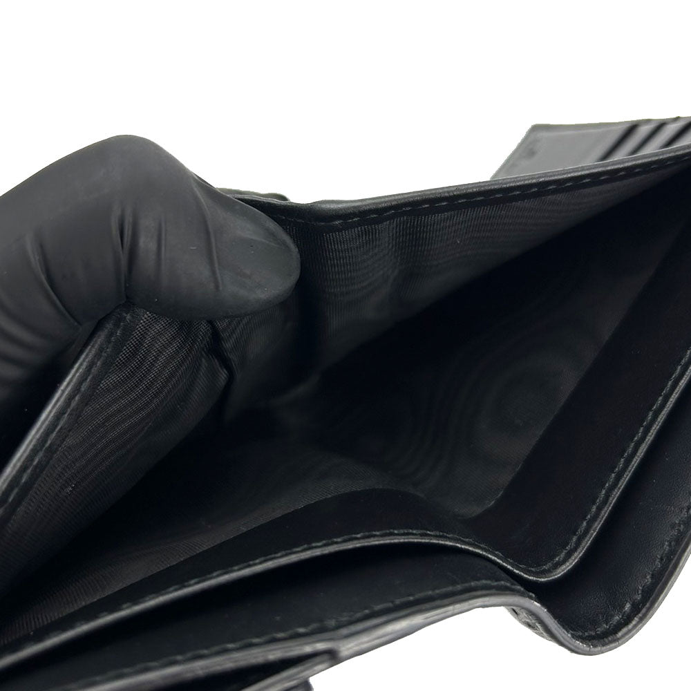 GUCCI Bifold Wallet 406925 Sima leather black