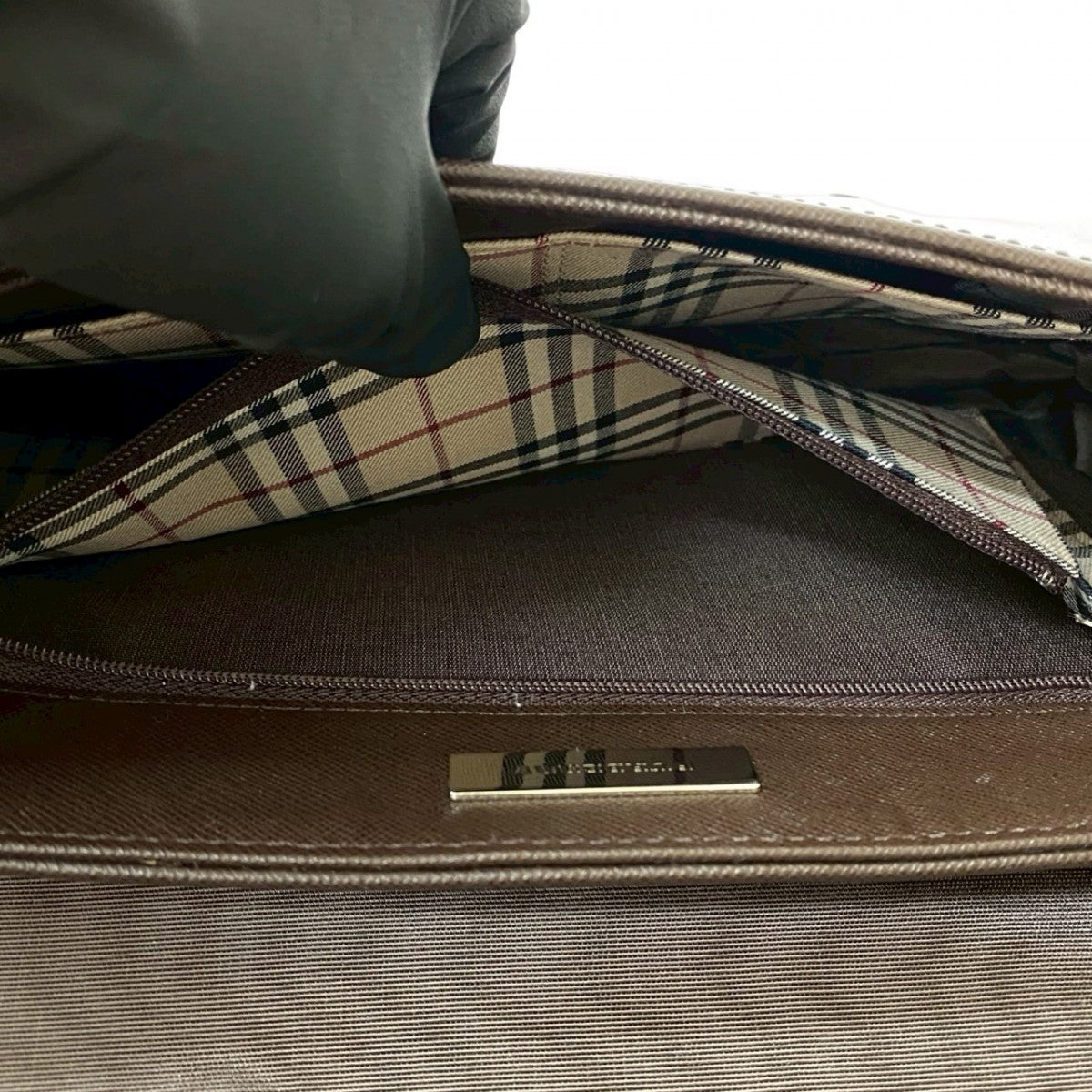 BURBERRY Shoulder Bag leather Brown