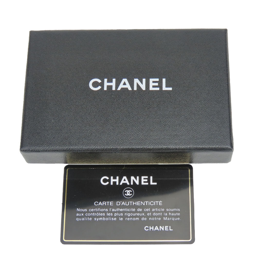 CHANEL Key case Key holder Caviar skin beige