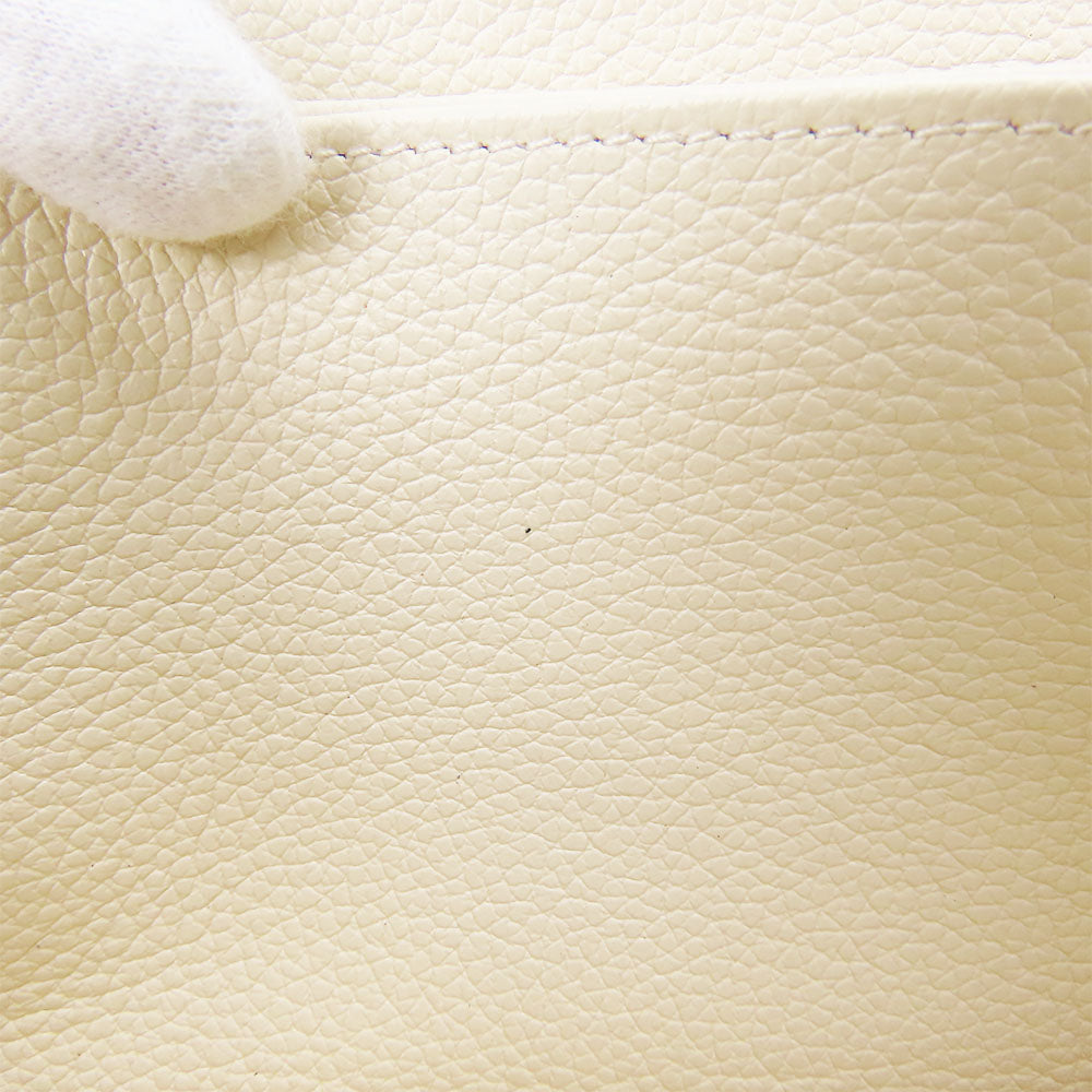 LOUIS VUITTON Long Wallet Purse M80116 Monogram Ann Platt Cream/Bois Rose Zippy wallet