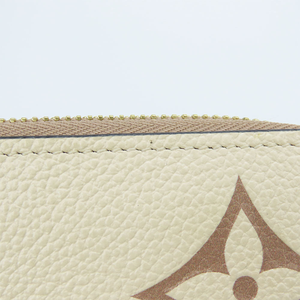 LOUIS VUITTON Long Wallet Purse M80116 Monogram Ann Platt Cream/Bois Rose Zippy wallet