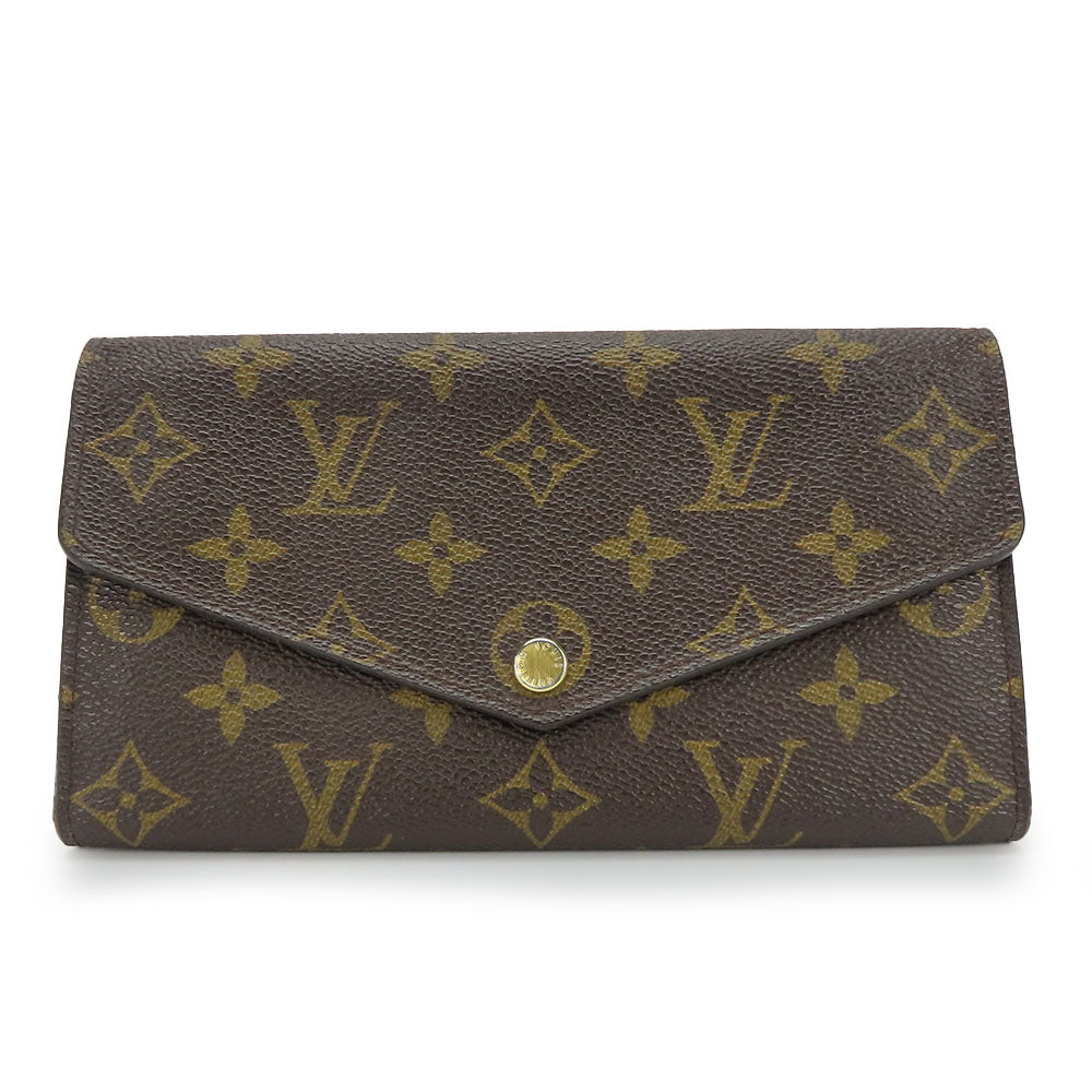 LOUIS VUITTON Long Wallet Purse M60531 Monogram Brown Portefeuille Sara