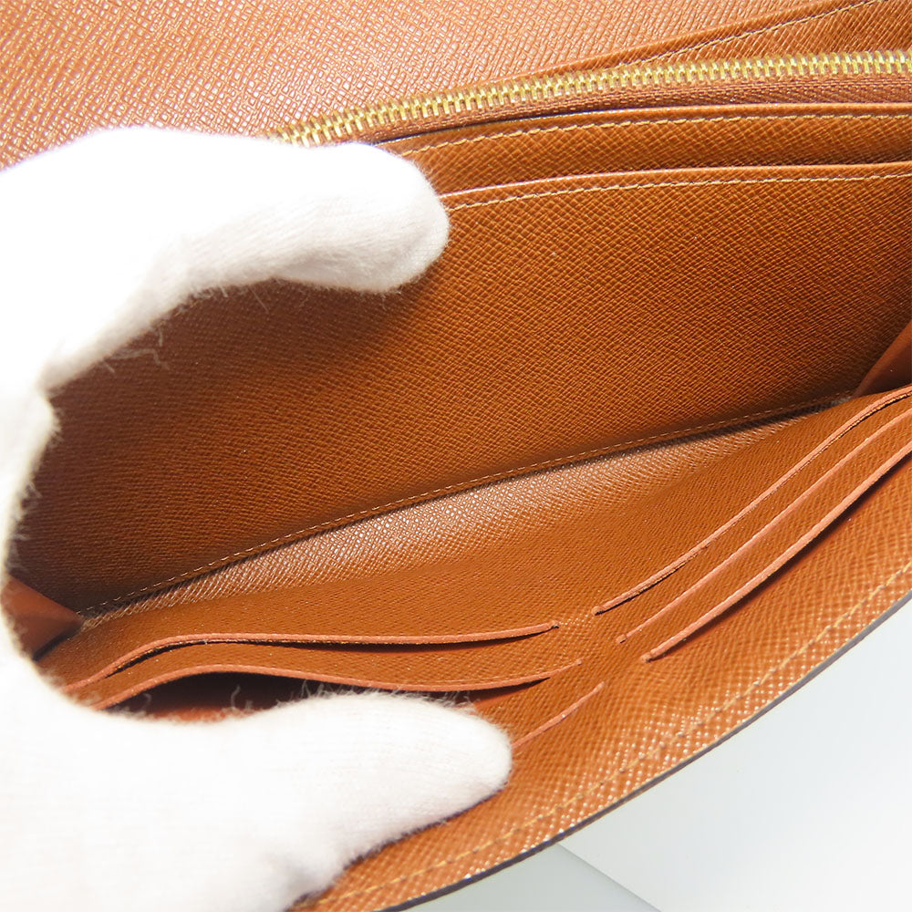LOUIS VUITTON Long Wallet Purse M60531 Monogram Brown Portefeuille Sara
