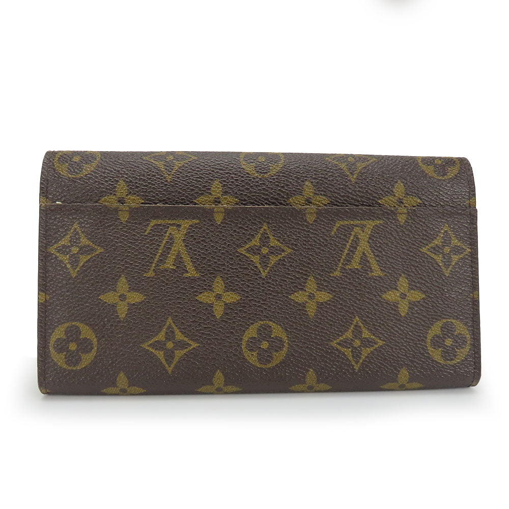 LOUIS VUITTON Long Wallet Purse M60531 Monogram Brown Portefeuille Sara