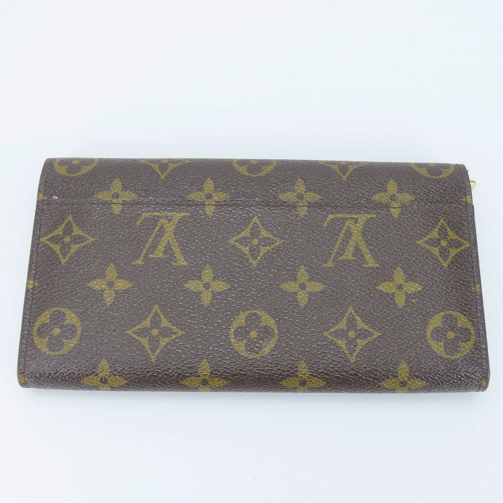 LOUIS VUITTON Long Wallet Purse M60531 Monogram Brown Portefeuille Sara