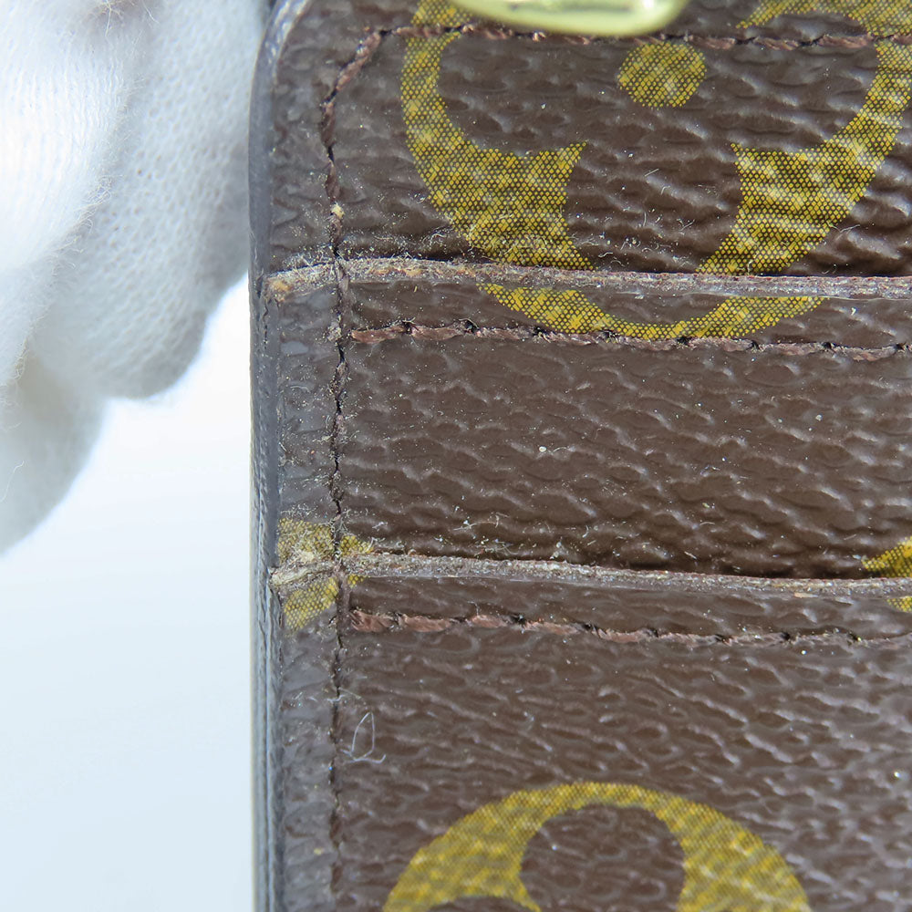 LOUIS VUITTON Long Wallet Purse M60531 Monogram Brown Portefeuille Sara
