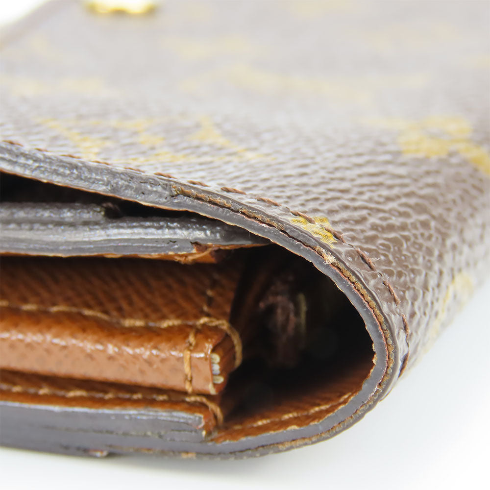 LOUIS VUITTON Long Wallet Purse M60531 Monogram Brown Portefeuille Sara