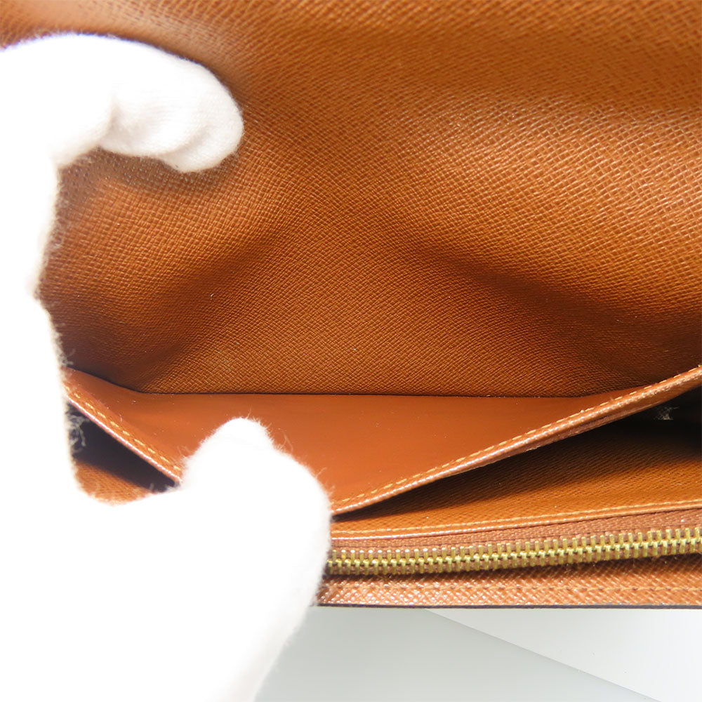 LOUIS VUITTON Long Wallet Purse M60531 Monogram Brown Portefeuille Sara