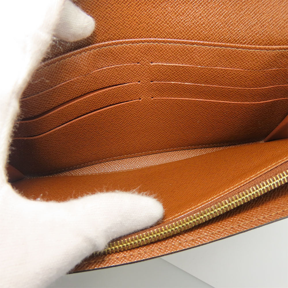 LOUIS VUITTON Long Wallet Purse M60531 Monogram Brown Portefeuille Sara