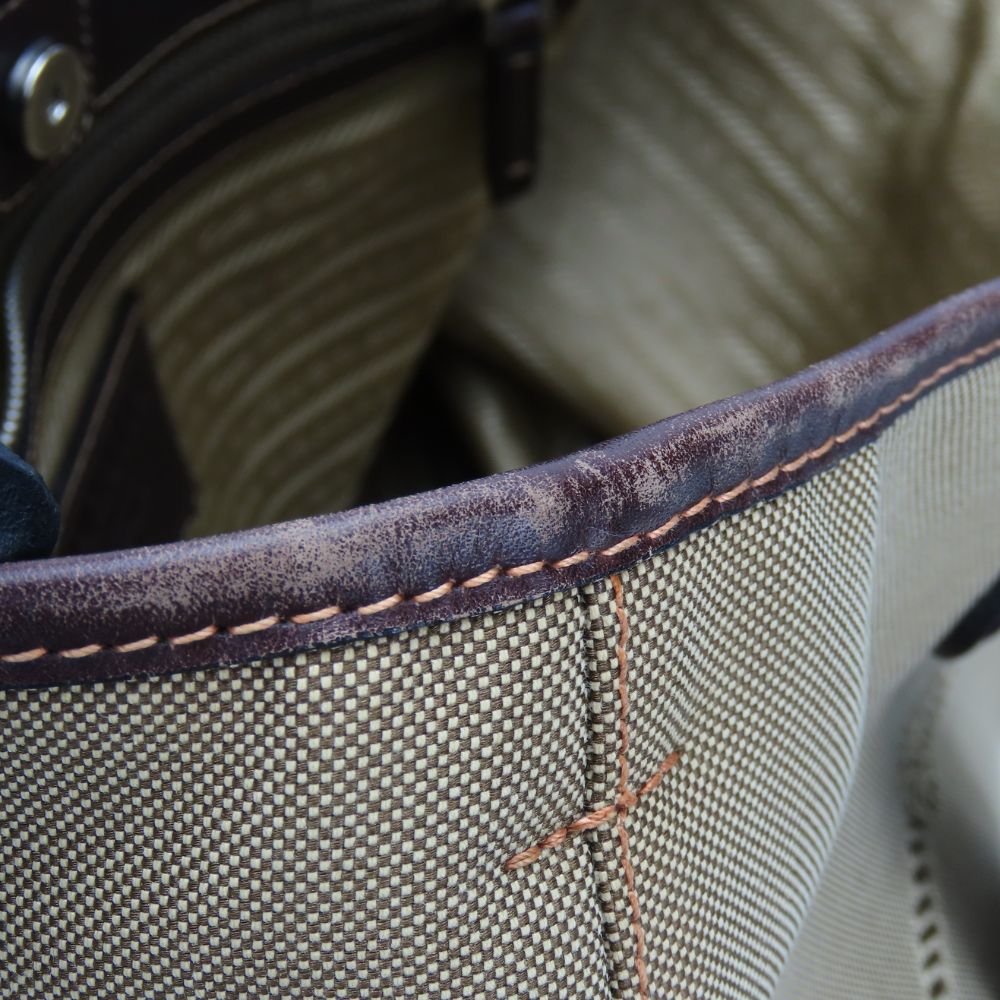 PRADA Tote Bag canvas beige