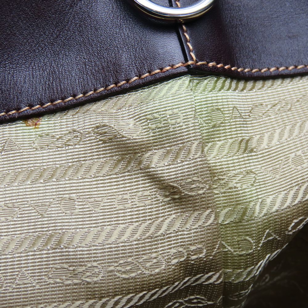 PRADA Tote Bag canvas beige