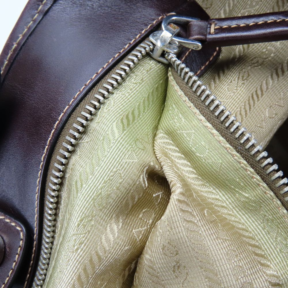 PRADA Tote Bag canvas beige