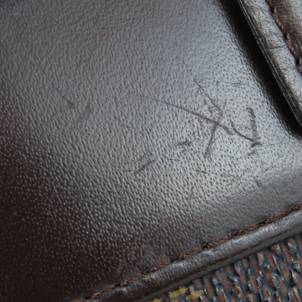 LOUIS VUITTON Bifold Wallet N61668 Damier Brown Compact zip