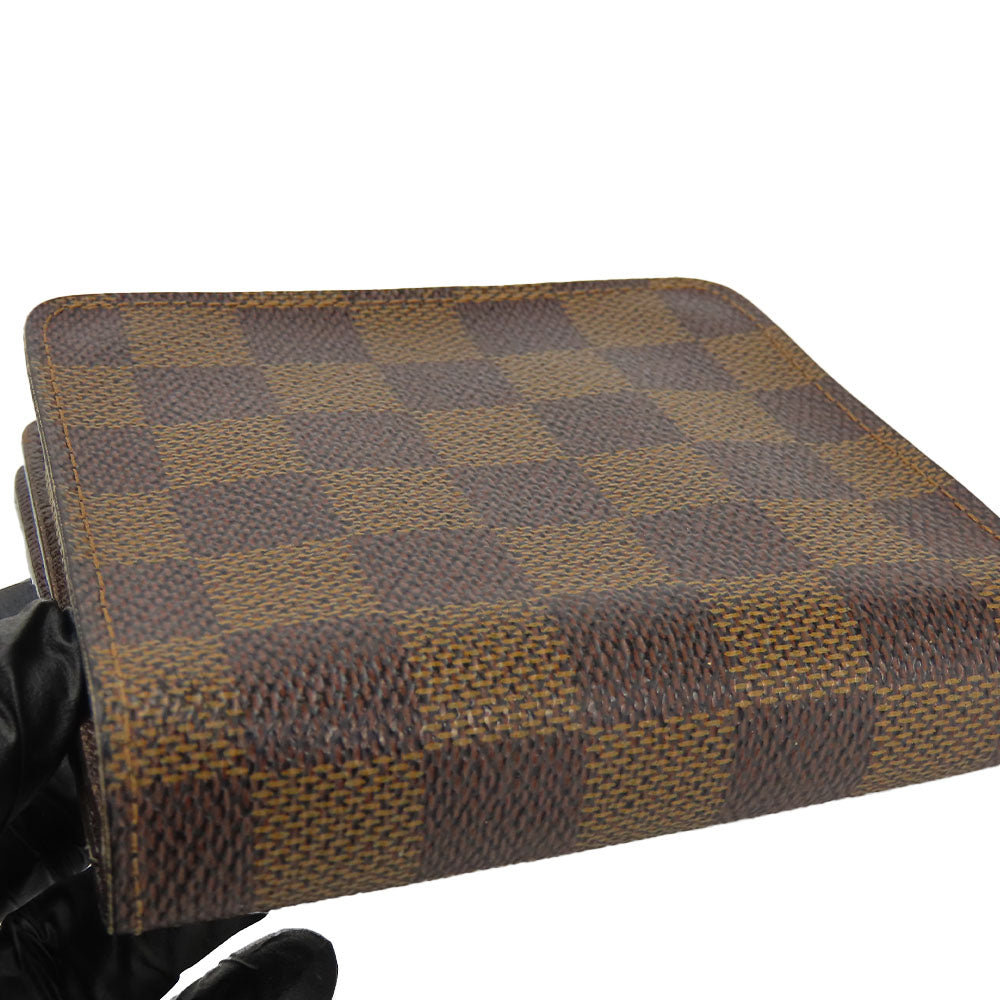 LOUIS VUITTON Bifold Wallet N61668 Damier Brown Compact zip