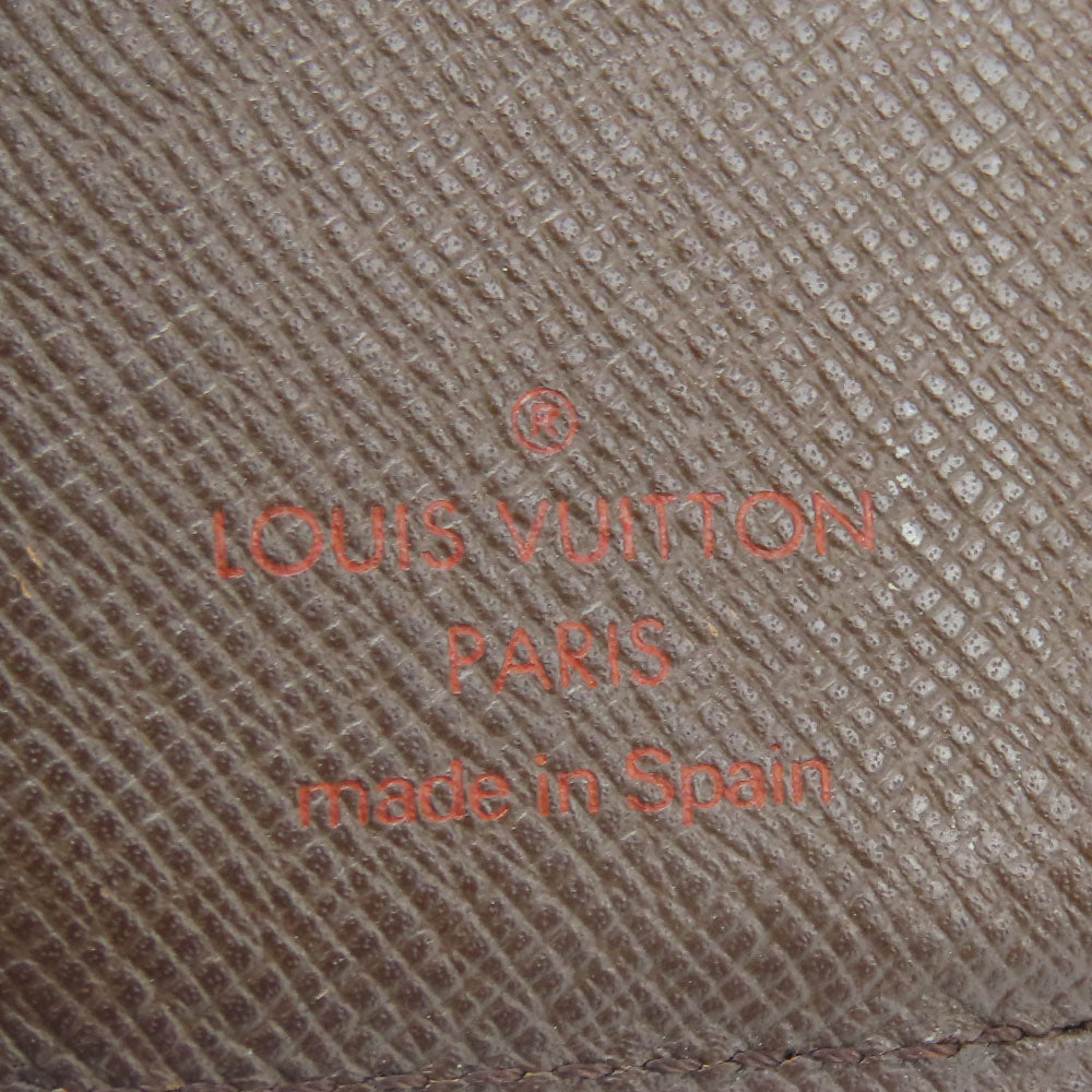 LOUIS VUITTON Bifold Wallet N61668 Damier Brown Compact zip