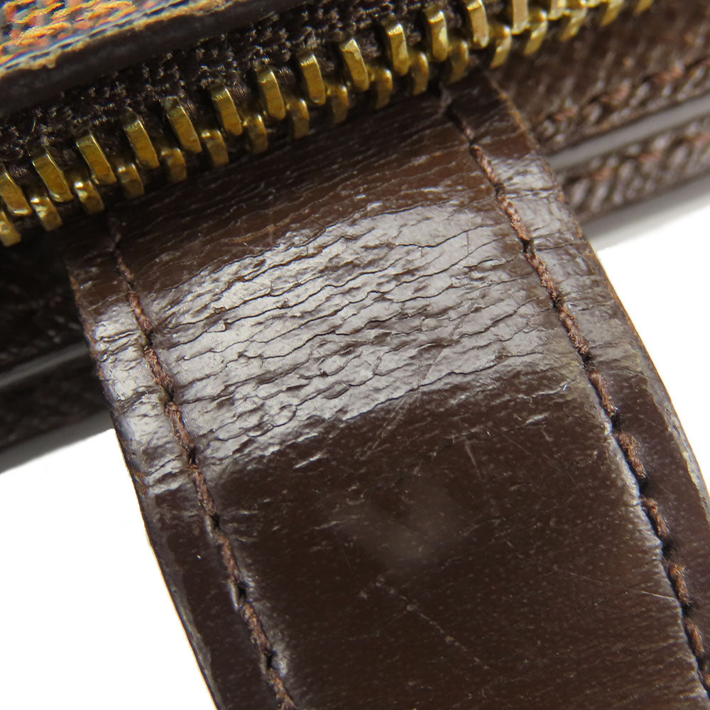 LOUIS VUITTON Bifold Wallet N61668 Damier Brown Compact zip