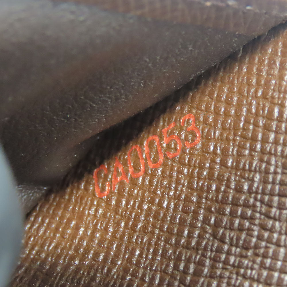 LOUIS VUITTON Bifold Wallet N61668 Damier Brown Compact zip