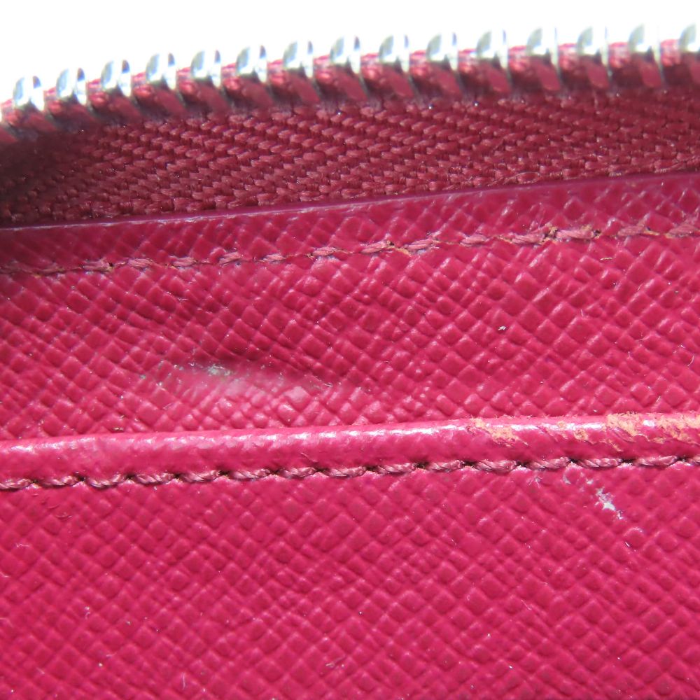 LOUIS VUITTON Long Wallet Purse M61858 Epi Leather Fuchsia Zippy wallet