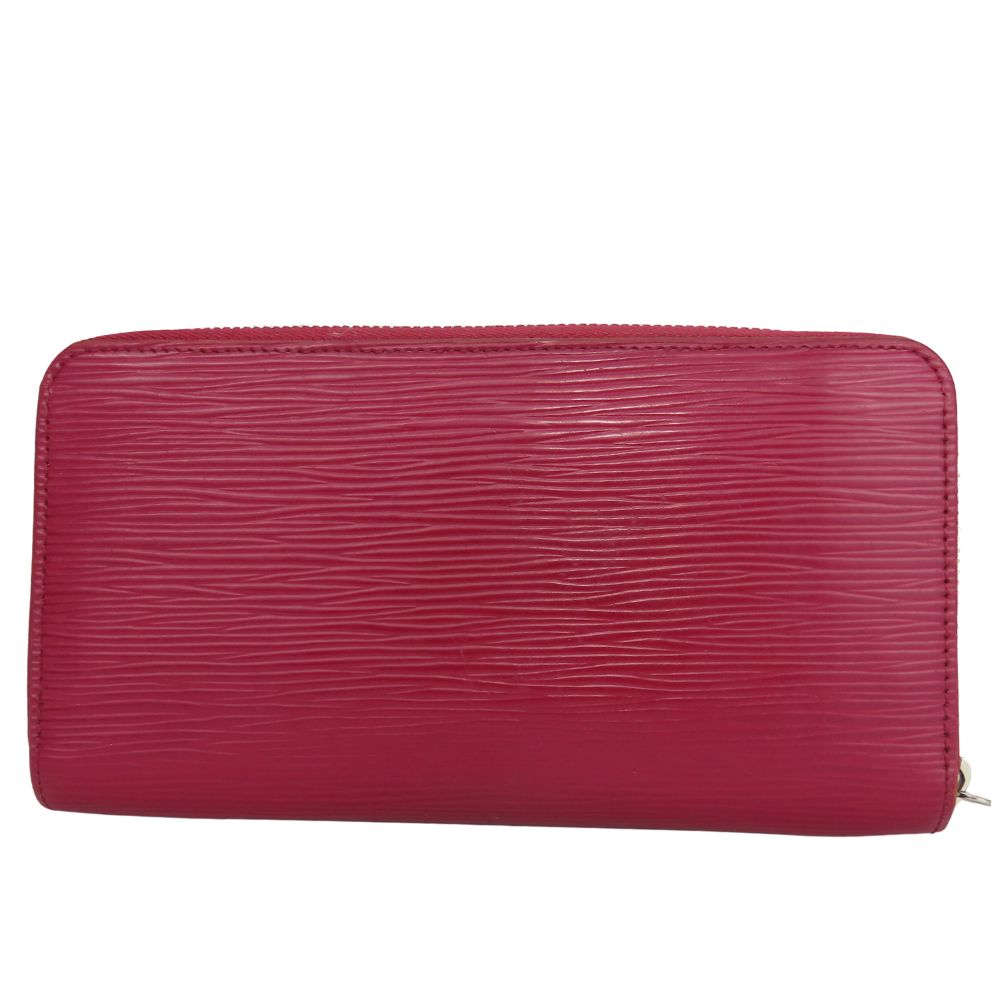 LOUIS VUITTON Long Wallet Purse M61858 Epi Leather Fuchsia Zippy wallet
