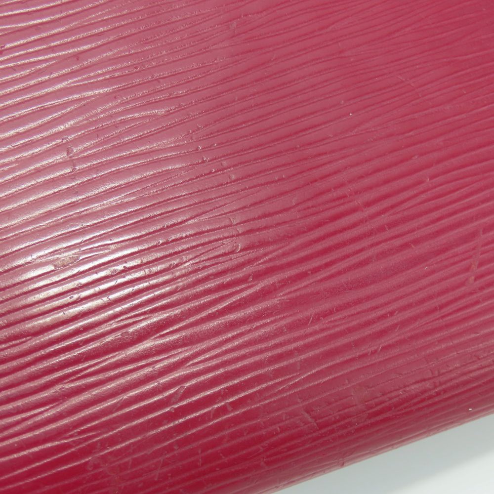 LOUIS VUITTON Long Wallet Purse M61858 Epi Leather Fuchsia Zippy wallet