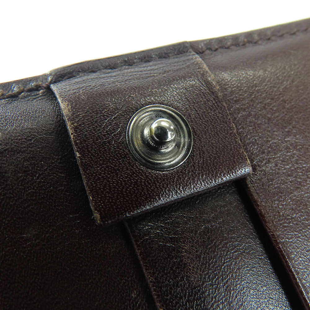 GUCCI Bifold Wallet 146229 Sima leather Dark brown