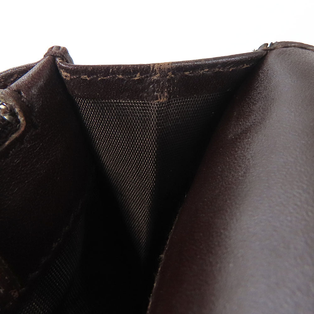 GUCCI Bifold Wallet 146229 Sima leather Dark brown