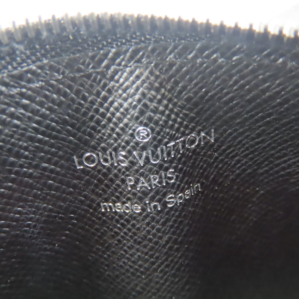 LOUIS VUITTON Coin case M66602 Epi Leather Noir Pochette Cre