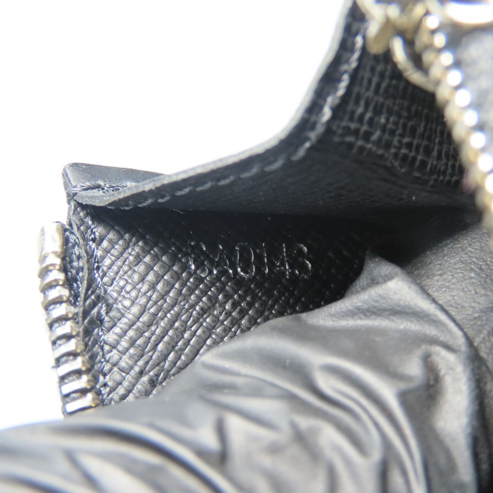 LOUIS VUITTON Coin case M66602 Epi Leather Noir Pochette Cre