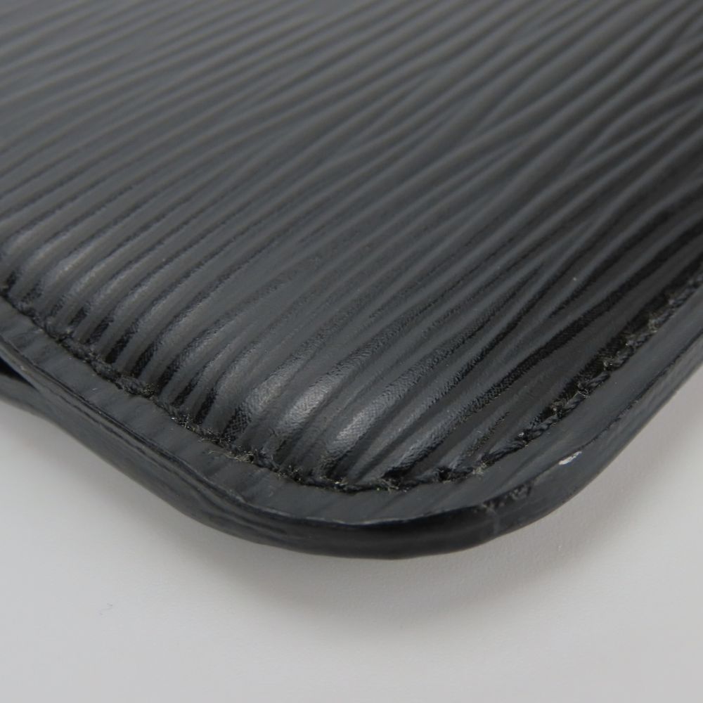 LOUIS VUITTON Coin case M66602 Epi Leather Noir Pochette Cre
