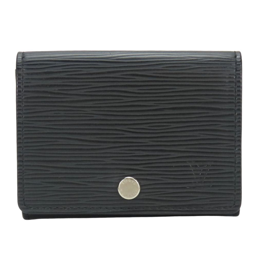 LOUIS VUITTON Card Case M56169 Epi Leather black Anneveld Cult de Visit