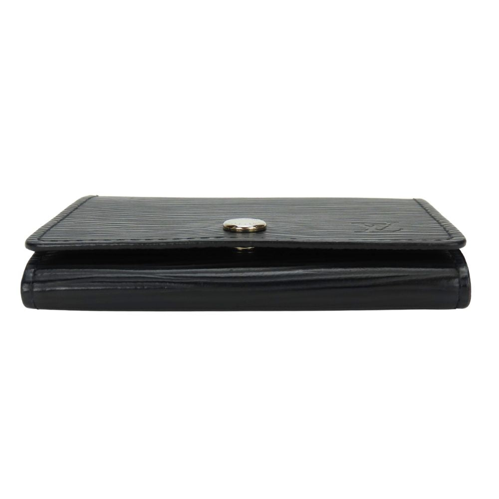 LOUIS VUITTON Card Case M56169 Epi Leather black Anneveld Cult de Visit