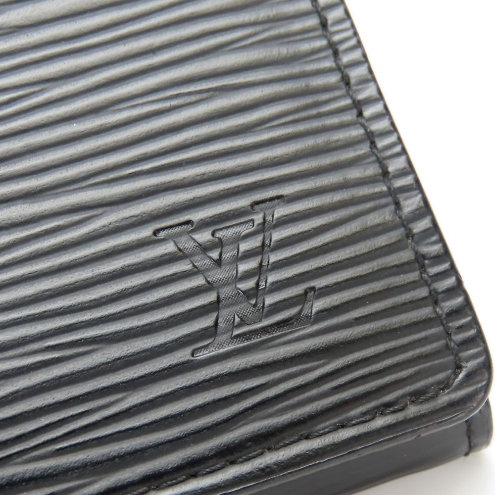 LOUIS VUITTON Card Case M56169 Epi Leather black Anneveld Cult de Visit