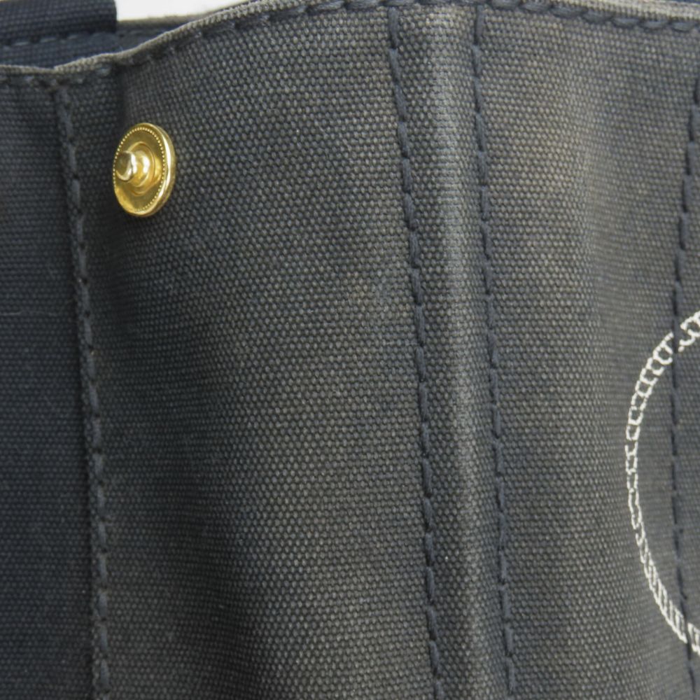 PRADA Handbag canvas black Canapa