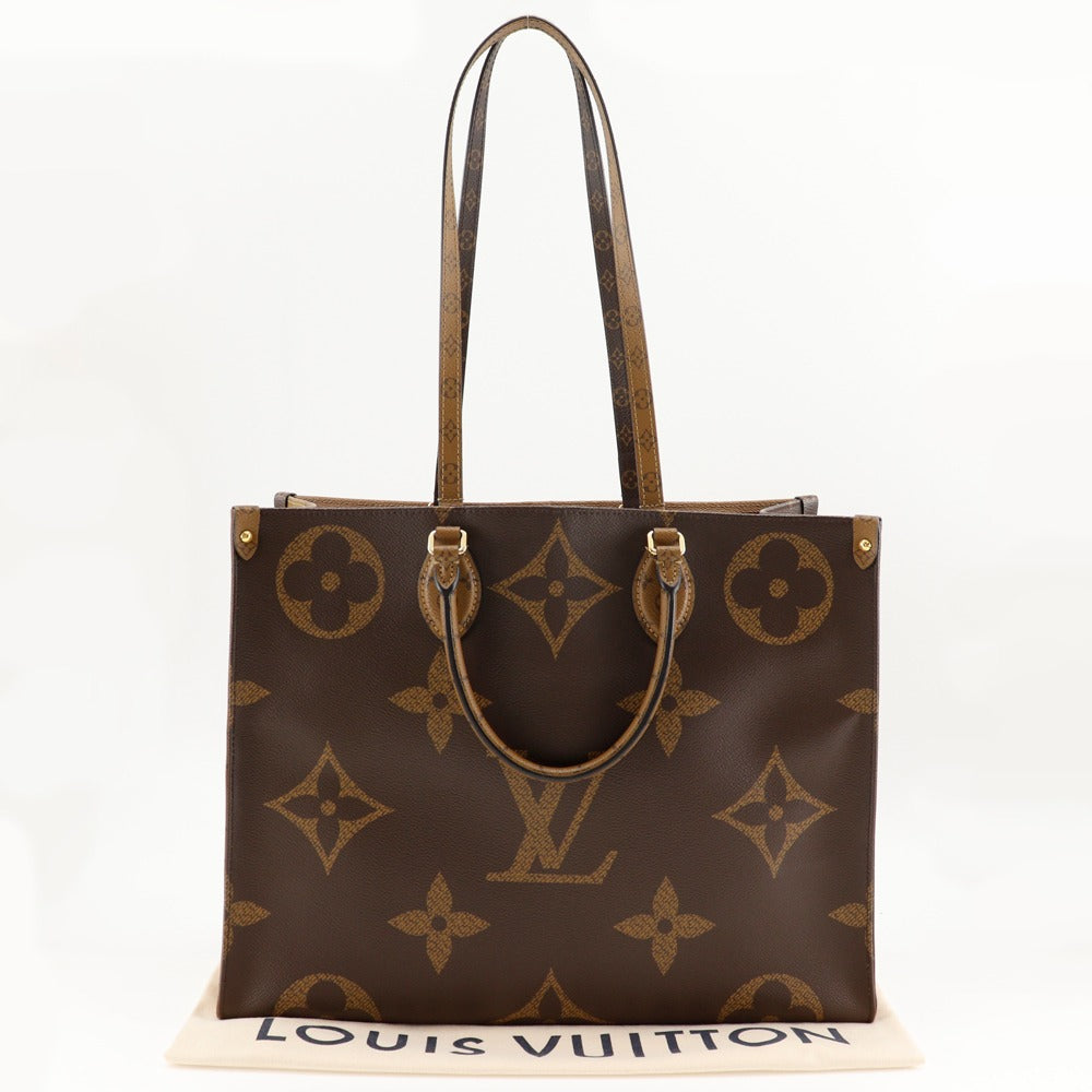 LOUIS VUITTON Tote Bag M45320 Monogram Canvas , Monogram Reverse Brown Monogram Giant On-the-go GM