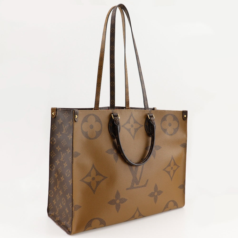 LOUIS VUITTON Tote Bag M45320 Monogram Canvas , Monogram Reverse Brown Monogram Giant On-the-go GM