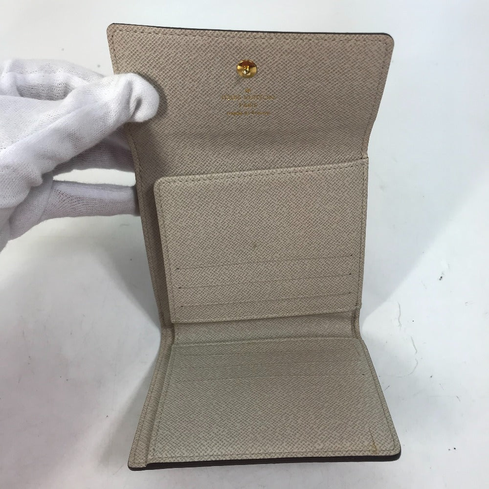 LOUIS VUITTON Trifold wallet M95396 Monogram canvas Brown Monogram Dantiel Portefeuille Elise Women Used Authentic